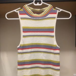 Striped Mockneck Tank